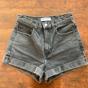 American Apparel High Waist Denim Jean Shorts (Size 27 waist)